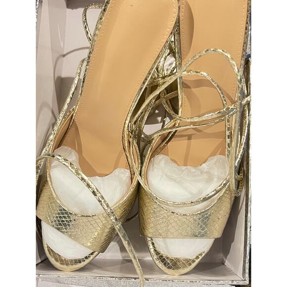 Sexy Platform Spike Heel Round Toe Lace Up heels Size 9.5 - Picture 3 of 5